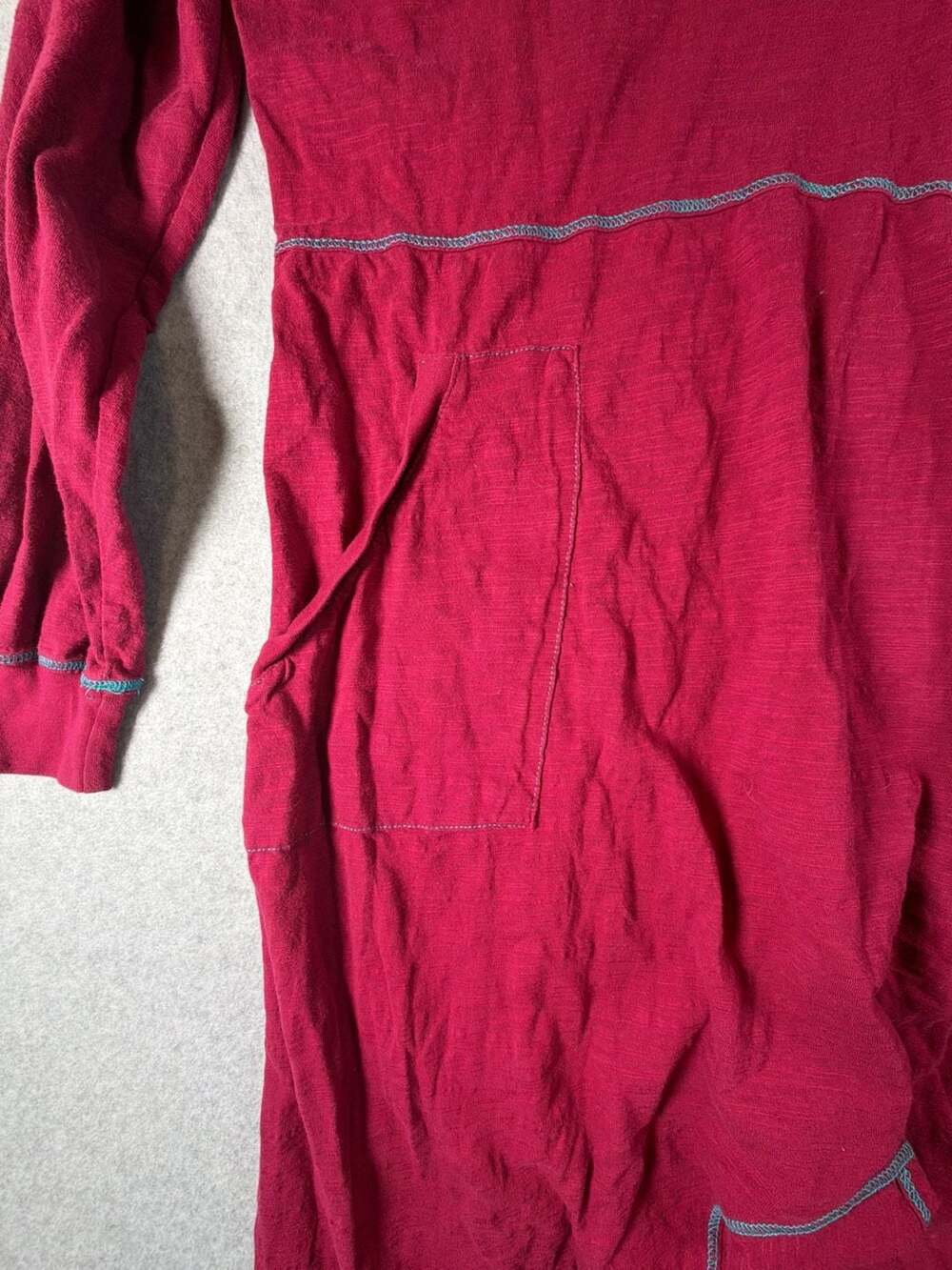 Natural Life Marlee Knit Jumpsuit in Maroon - Picture 4 of 11